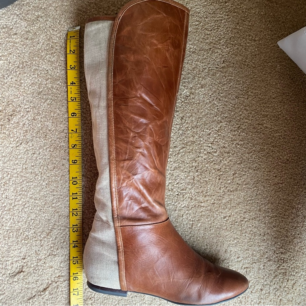 Enzo Angiolini Two-Tone Riding Boots - Picture 8 of 9